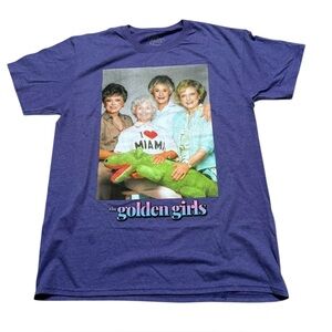 Golden Girls Television show men’s T-shirt classic Retro 80's purple size medium